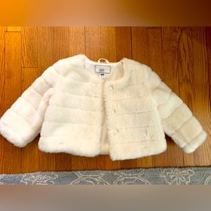 Janie and Jack faux fur toddler coat